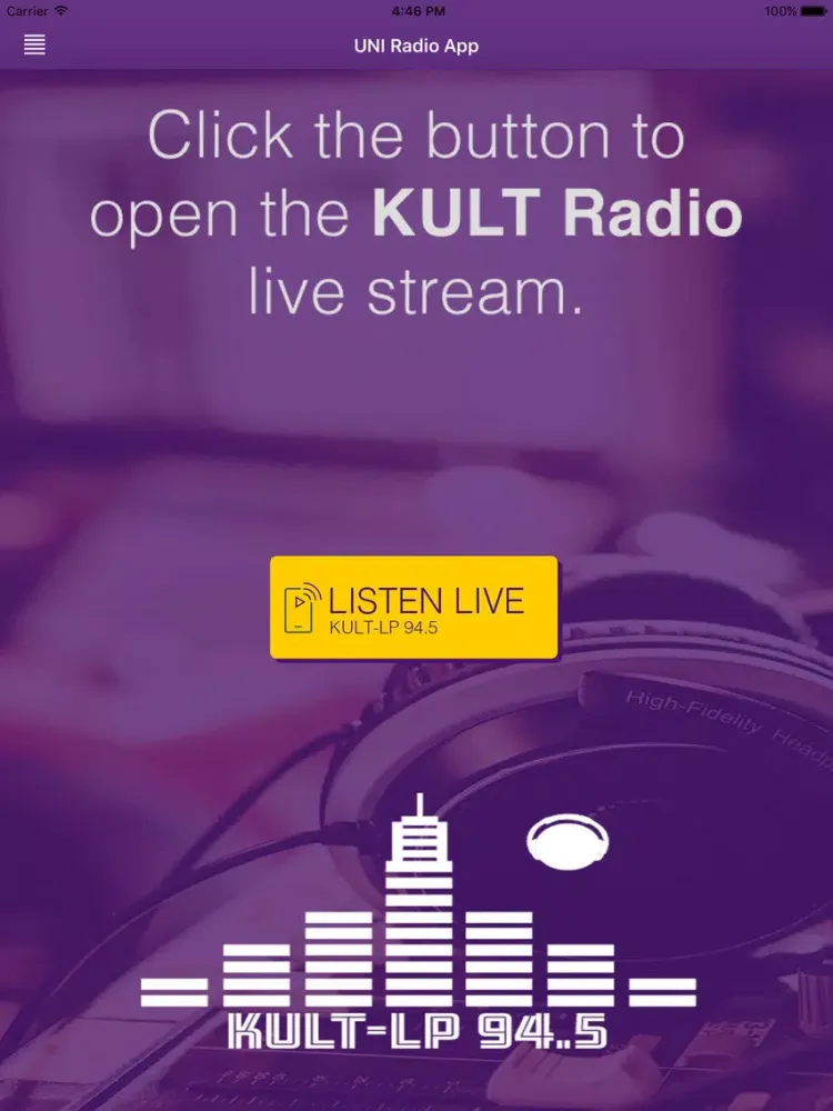 UNI KULT Radio iPad  스크린샷