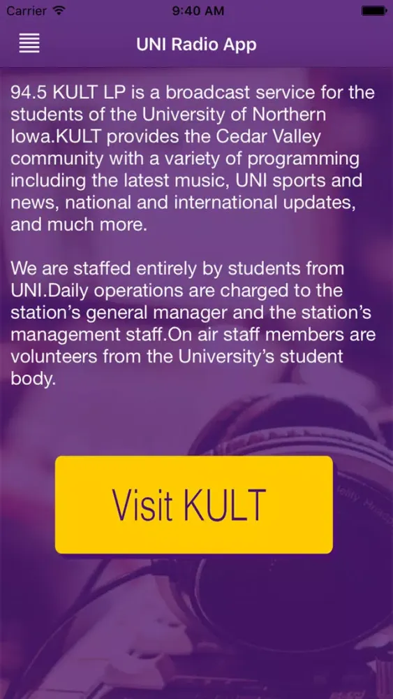 UNI KULT Radio 스크린샷