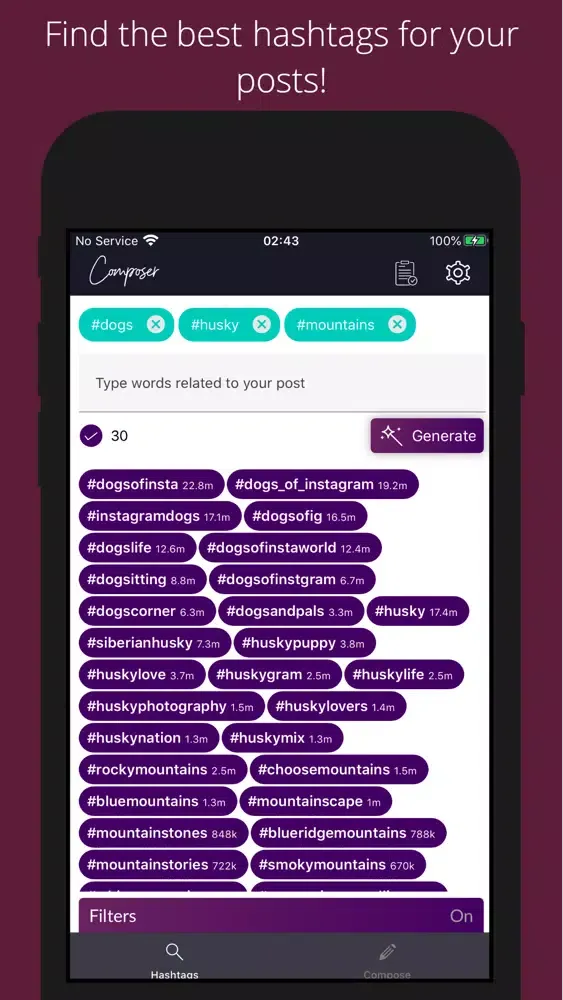 Tangkapan layar Composer - Cool Fonts Editor