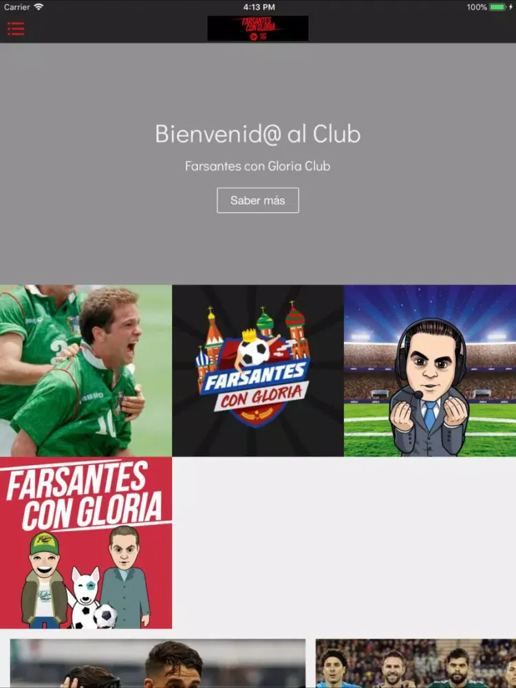 Tangkapan layar Farsantes con Gloria iPad 