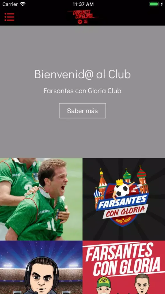 Tangkapan layar Farsantes con Gloria