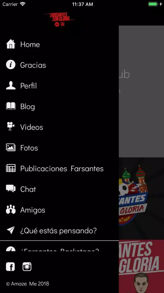 Tangkapan layar Farsantes con Gloria