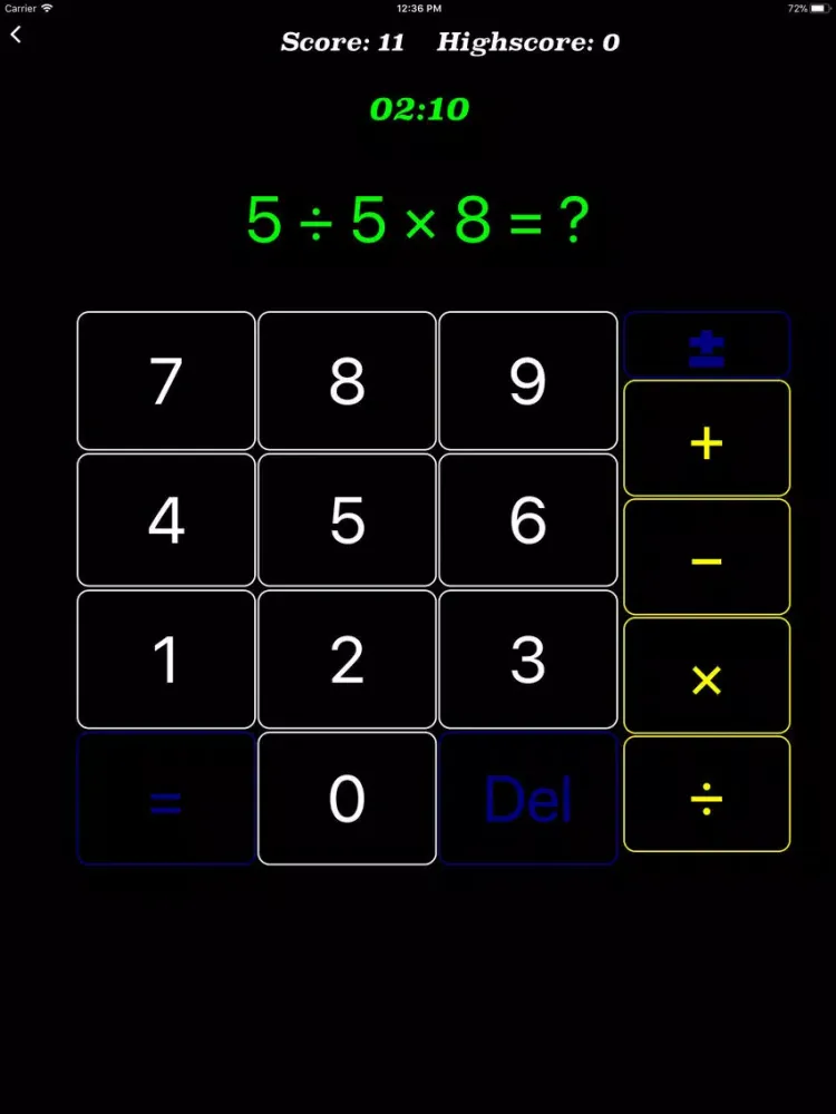 ภาพหน้าจอของ Games Of Math for You iPad 
