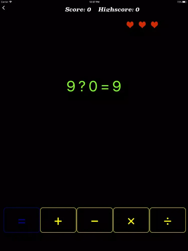 ภาพหน้าจอของ Games Of Math for You iPad 