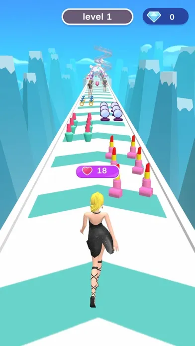 Tangkapan skrin DressUp Run - Fashion Girl