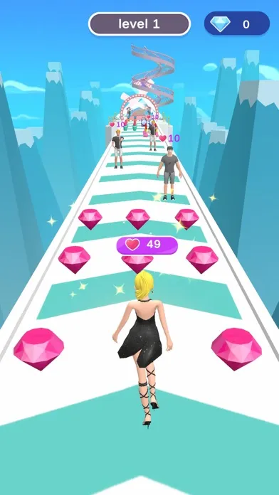 Tangkapan skrin DressUp Run - Fashion Girl