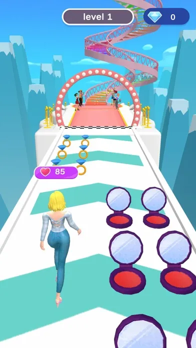 Tangkapan skrin DressUp Run - Fashion Girl