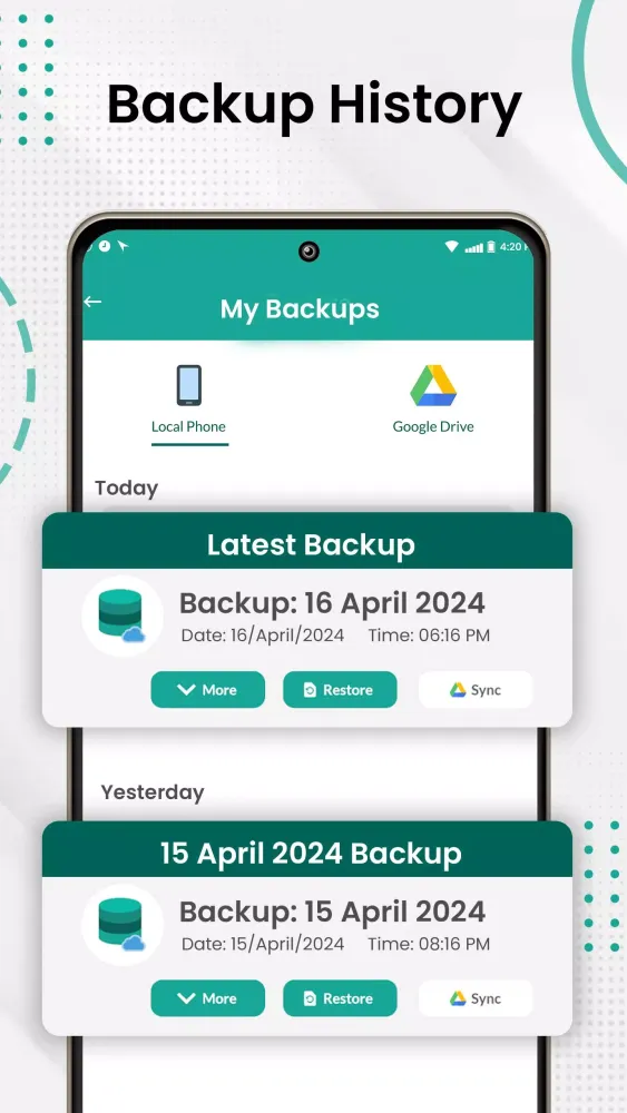 Screenshot di Recover Deleted Message, Calls
