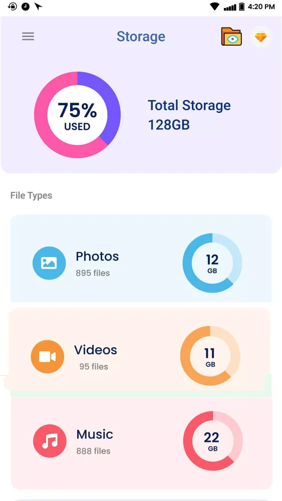 ภาพหน้าจอของ File Explorer: Manager & Clean