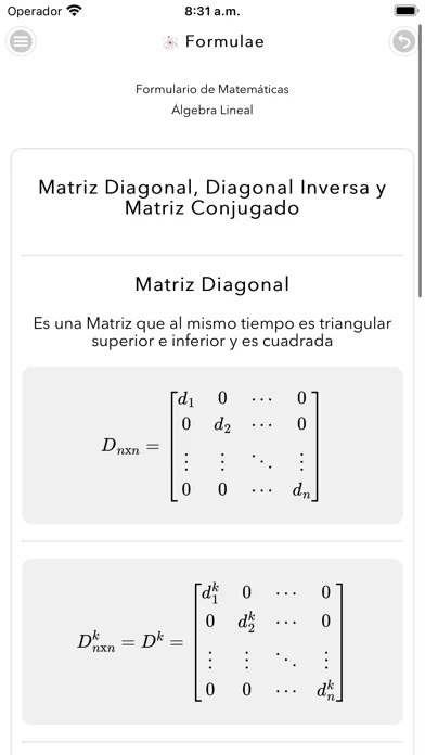 Formulae Screenshots