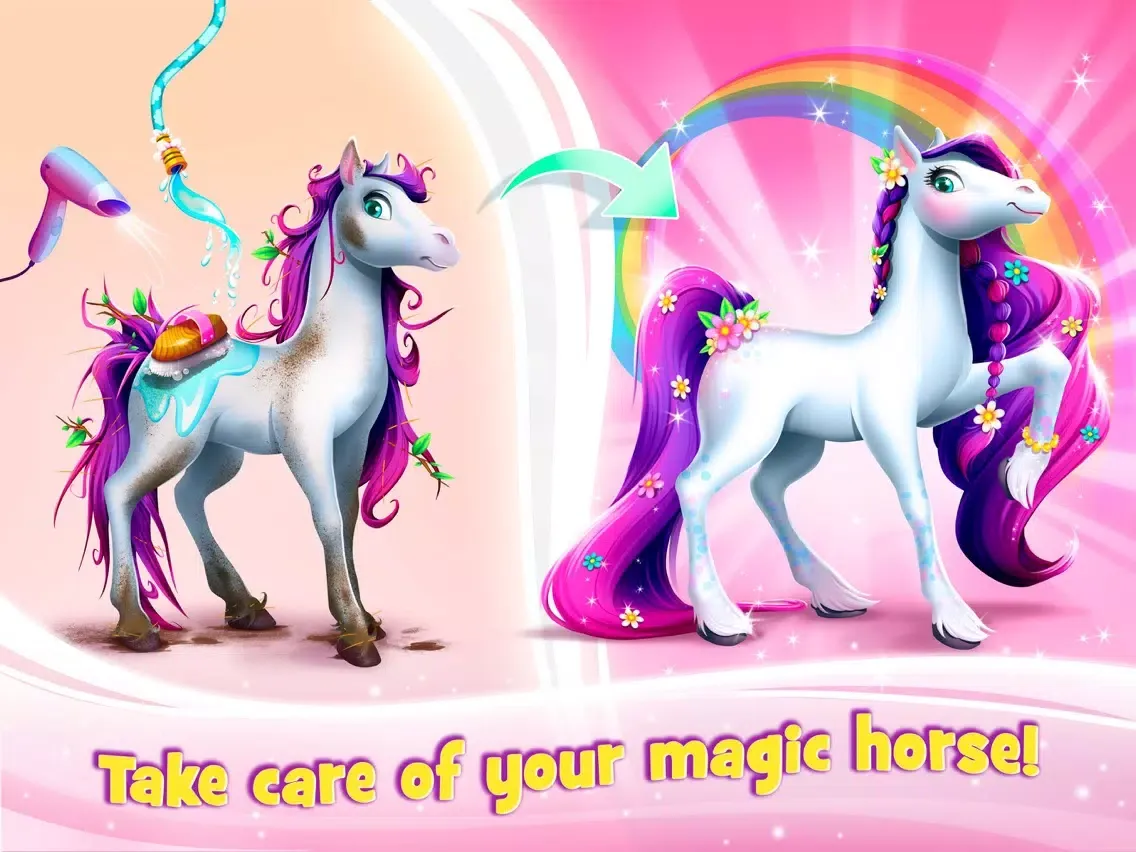 Fashion Rainbow Horse Doctor iPad 应用截图