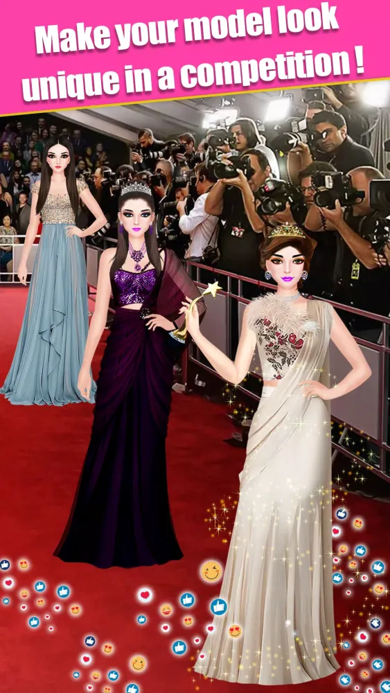 Tangkapan layar Fashion Show:Makeup Games