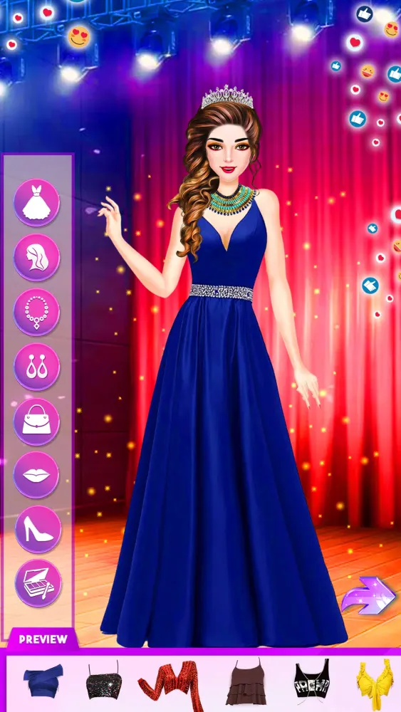 Tangkapan layar Fashion Show:Makeup Games
