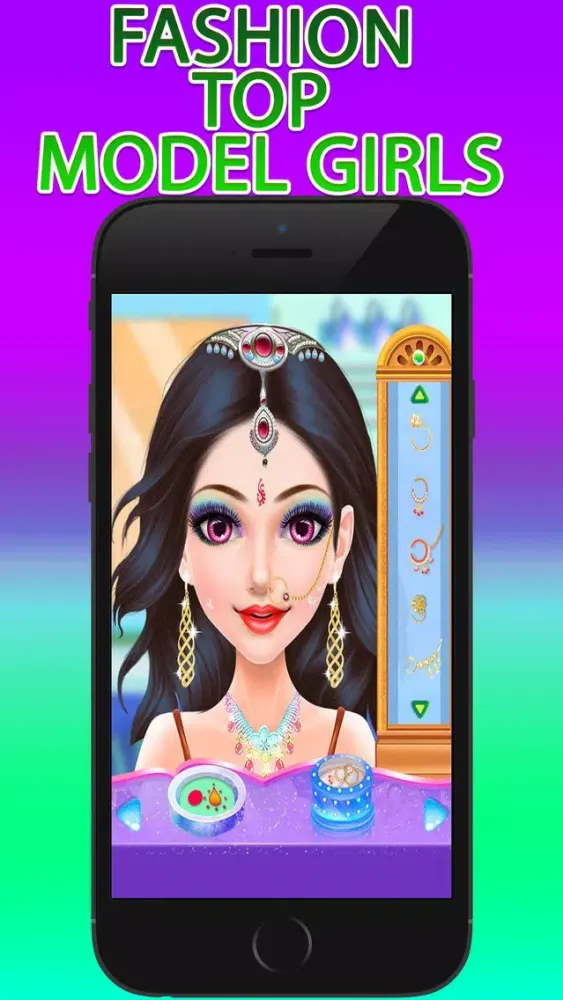 Tangkapan layar Girls makeup & Dressup