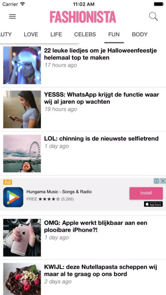 Fashionista België Ekran Görüntüleri
