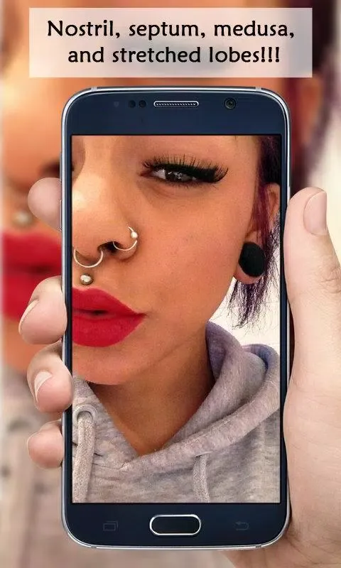 Capturas de tela do Beauty Piercing Editor