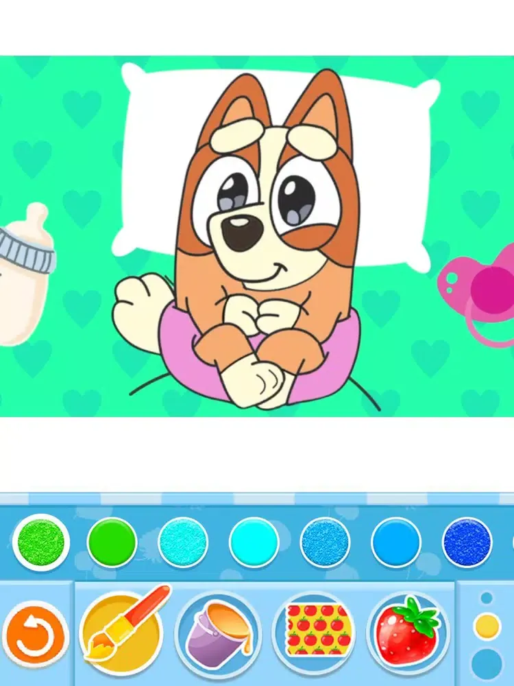Capturas de pantalla de Bluey Coloring Book iPad 