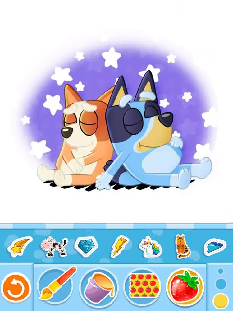 Capturas de pantalla de Bluey Coloring Book iPad 