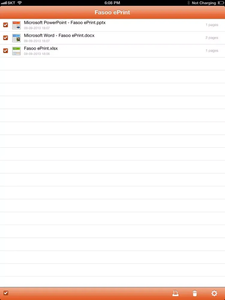Fasoo ePrint iPad  스크린샷