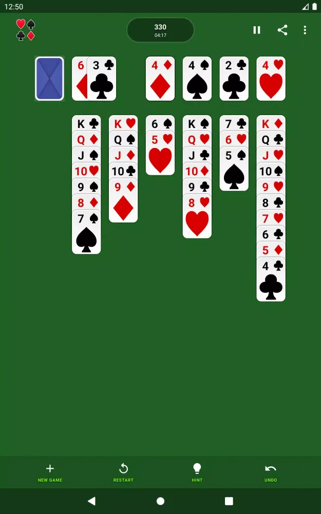 Screenshot di Solitaire