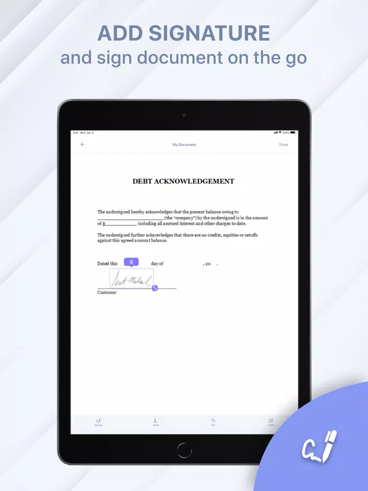 Capturas de tela do FastSign: Doc Fill & Sign iPad 