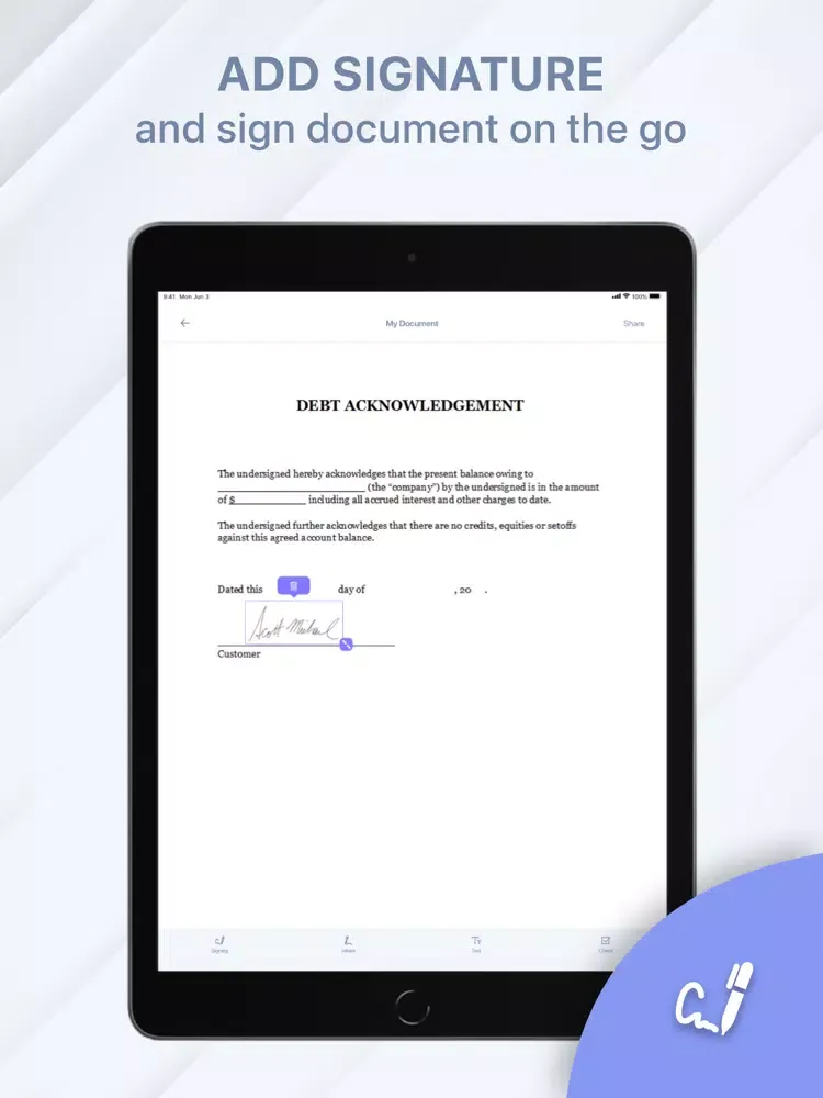 FastSign: Doc Fill & Sign iPad  スクリーンショット