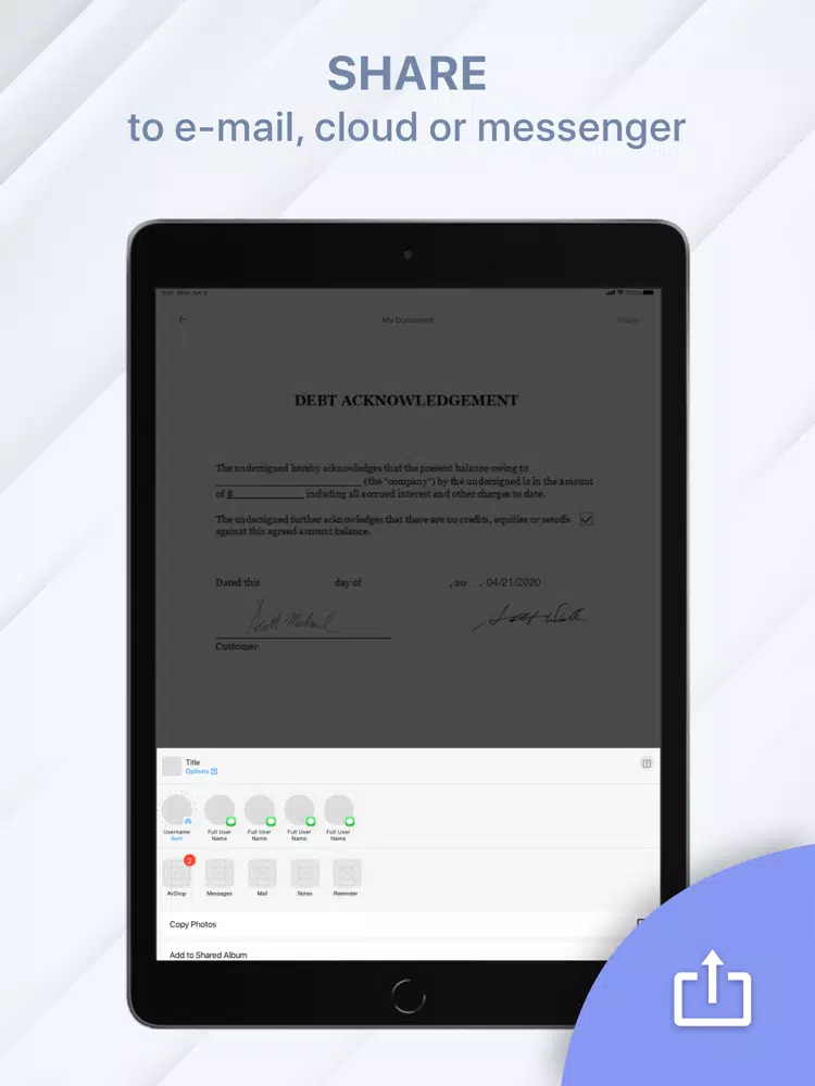 Capturas de tela do FastSign: Doc Fill & Sign iPad 