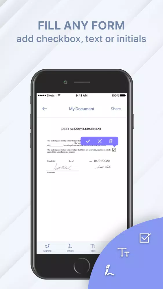 Capturas de tela do FastSign: Doc Fill & Sign