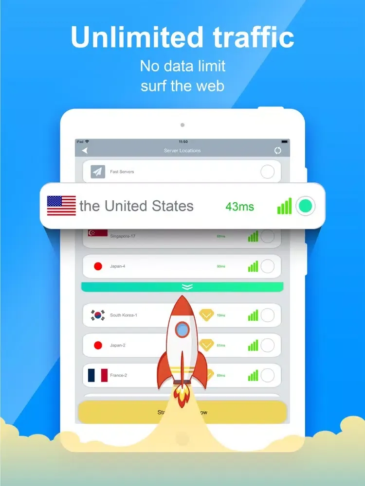 تصاویر Fast VPN Proxy - Unlimited VPN iPad 