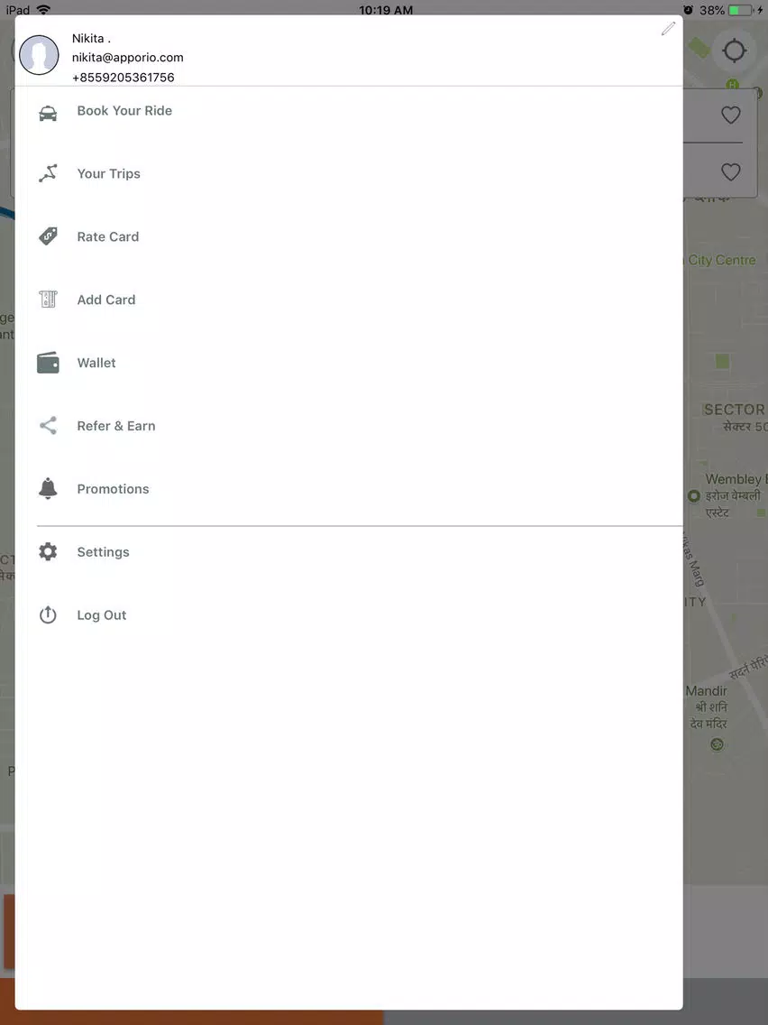 تصاویر FastApp Taxi iPad 