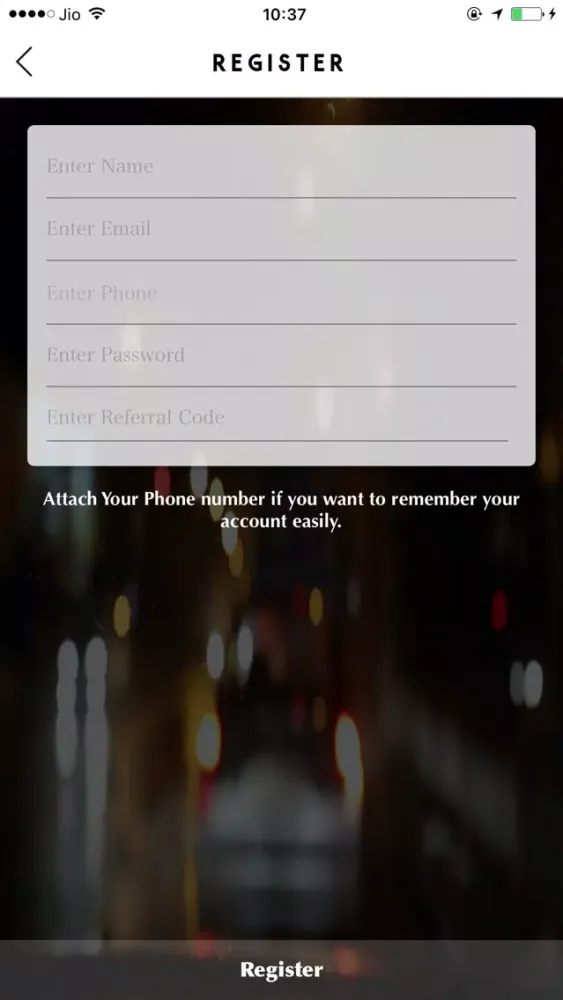 Ảnh chụp màn hình của FastApp Taxi