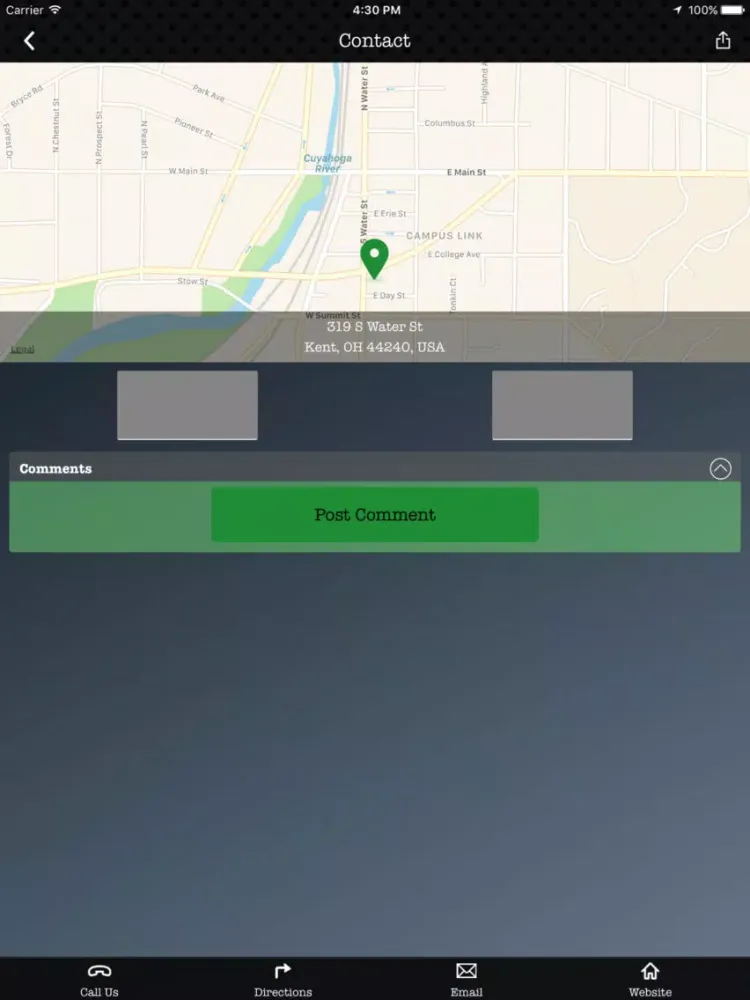 Tangkapan layar City of Kent Ohio iPad 