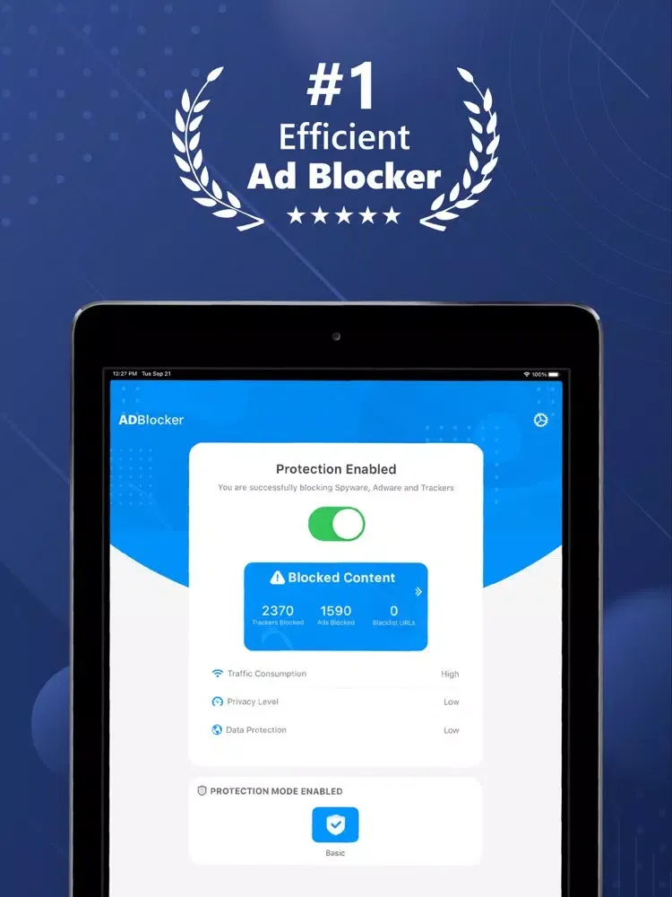تصاویر VPN Shield + Safari AD Blocker iPad 