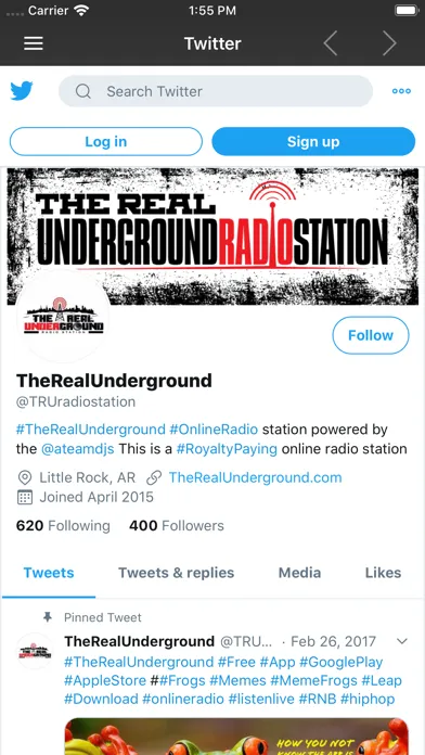 The Real Underground Radio スクリーンショット