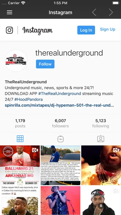 The Real Underground Radio スクリーンショット