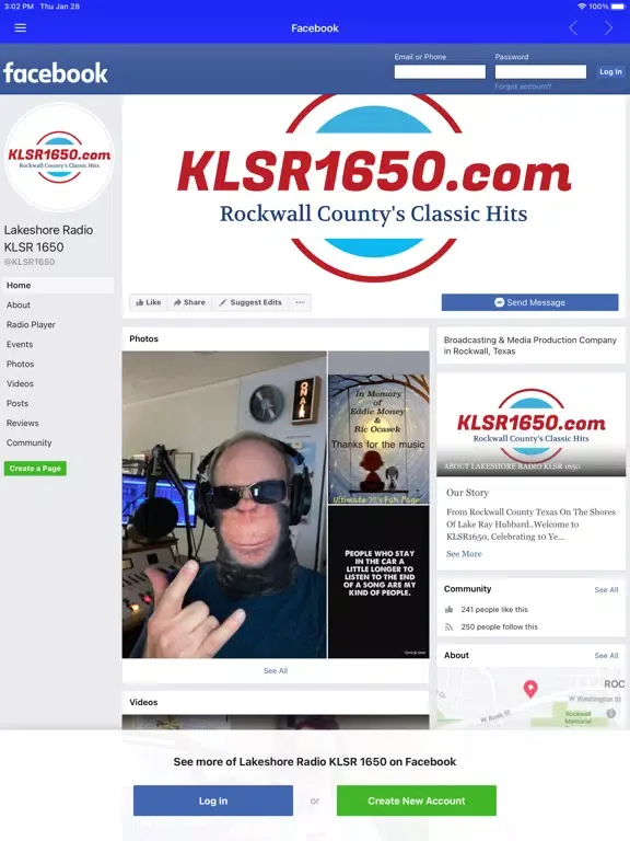 KLSR 1650 Lake Shore Radio iPad  स्क्रीनशॉट
