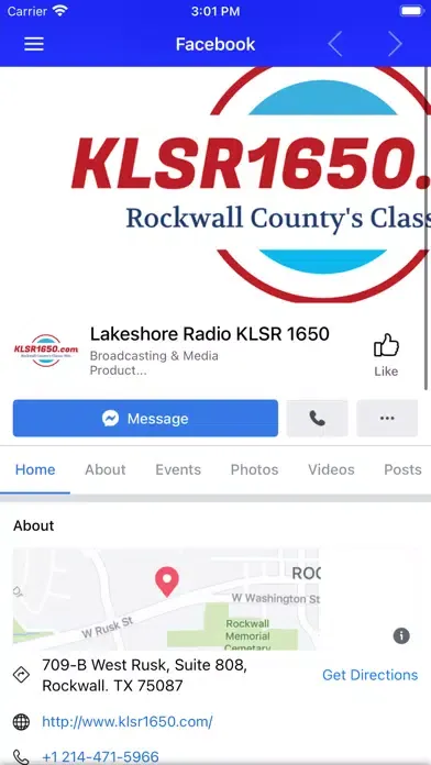 KLSR 1650 Lake Shore Radio स्क्रीनशॉट