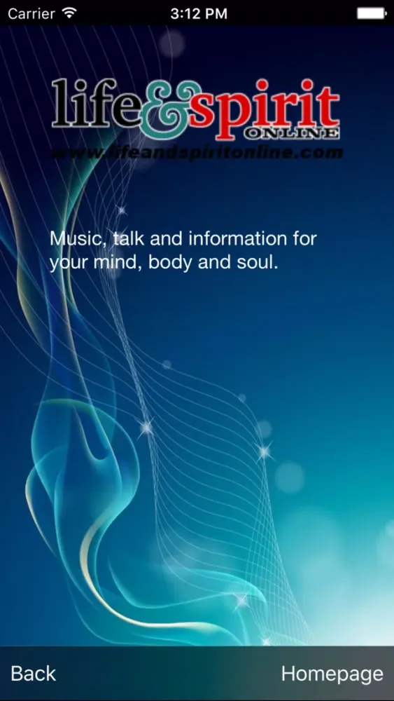 Screenshot di Life and Spirit Radio