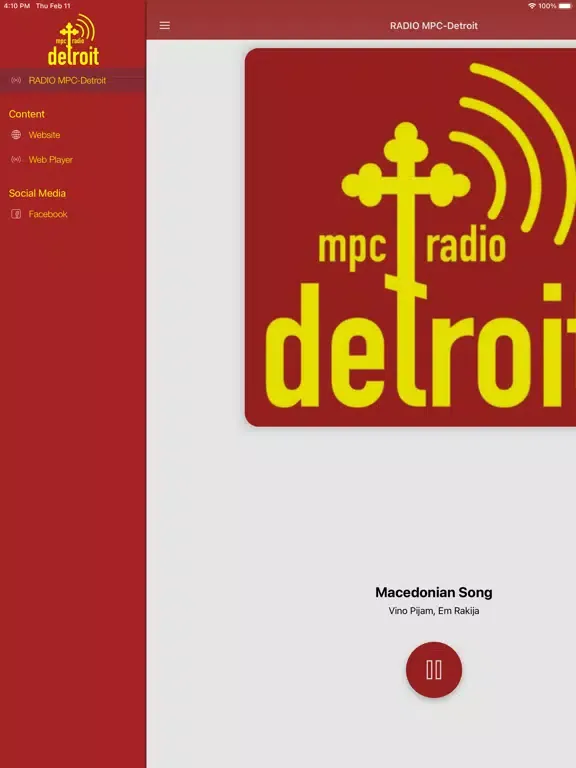 Capturas de pantalla de Radio MPC-Detroit iPad 
