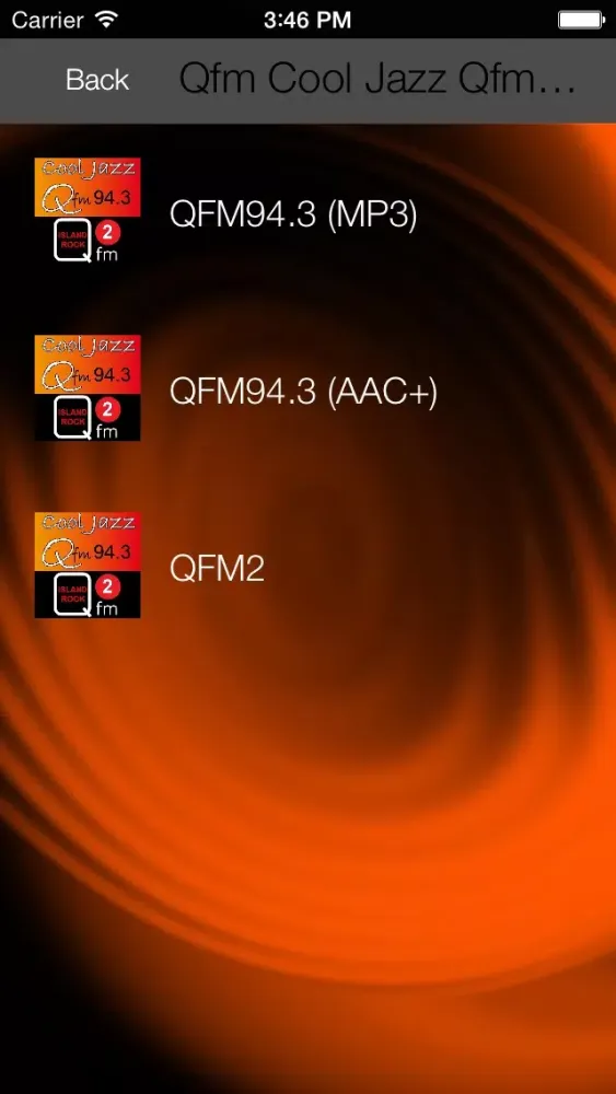 Capturas de pantalla de Qfm Cool Jazz / Qfm2 Rock