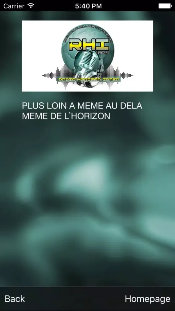 Capturas de tela do RADIO HORIZON INTER