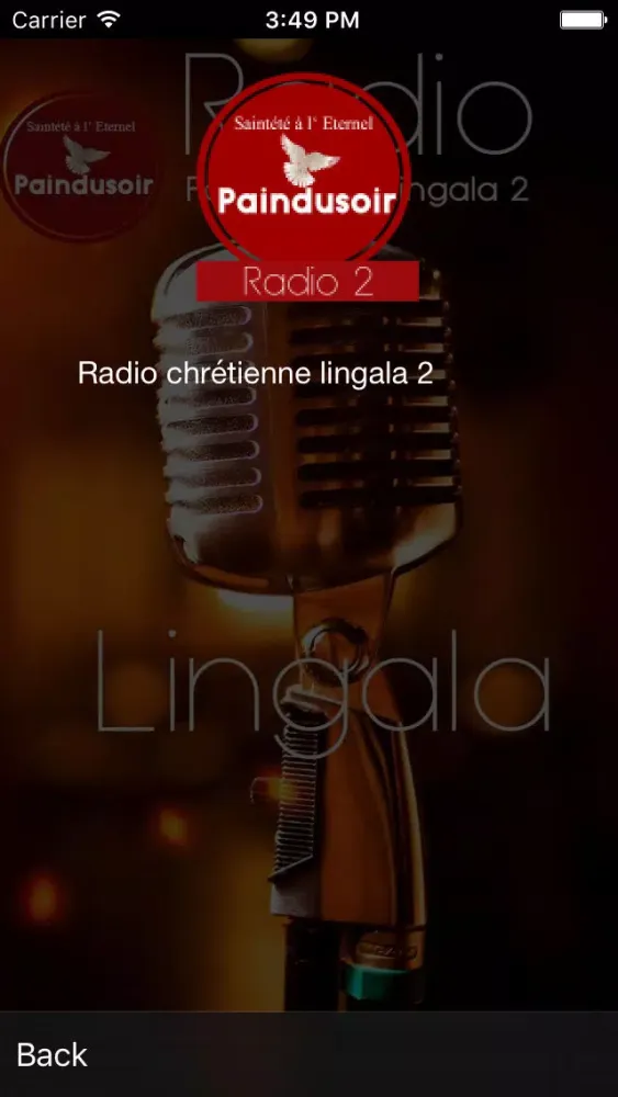 Ảnh chụp màn hình của RADIO PDS LINGALA2