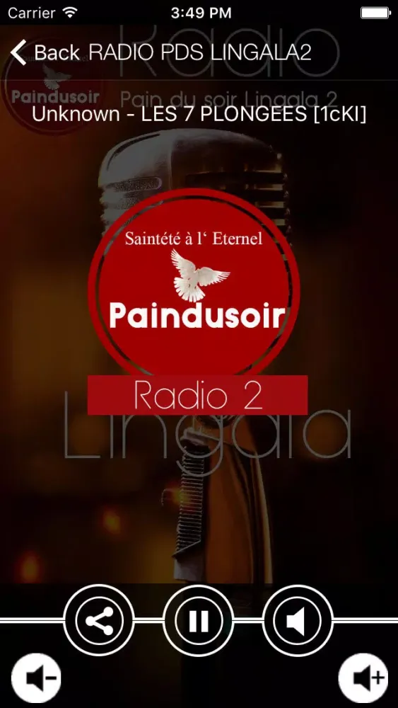 Ảnh chụp màn hình của RADIO PDS LINGALA2