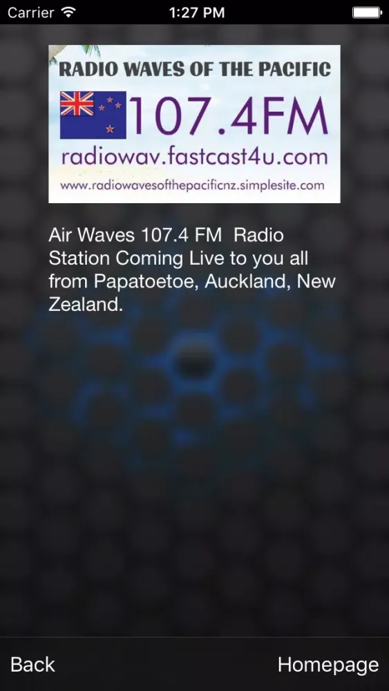 Capturas de pantalla de RADIO WAVES OF THE PACIFIC 107.4 FM