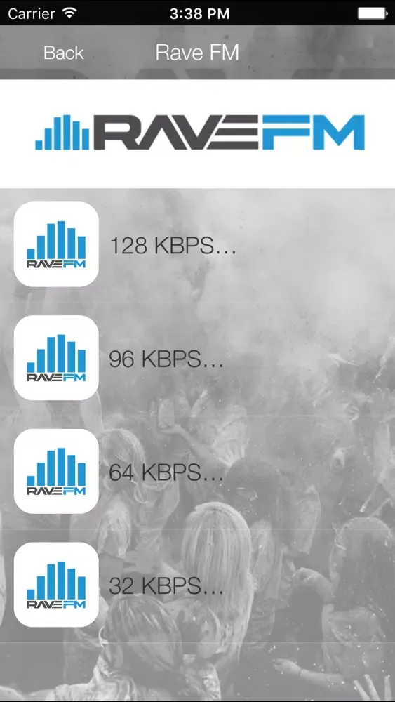 Zrzuty ekranu Rave FM