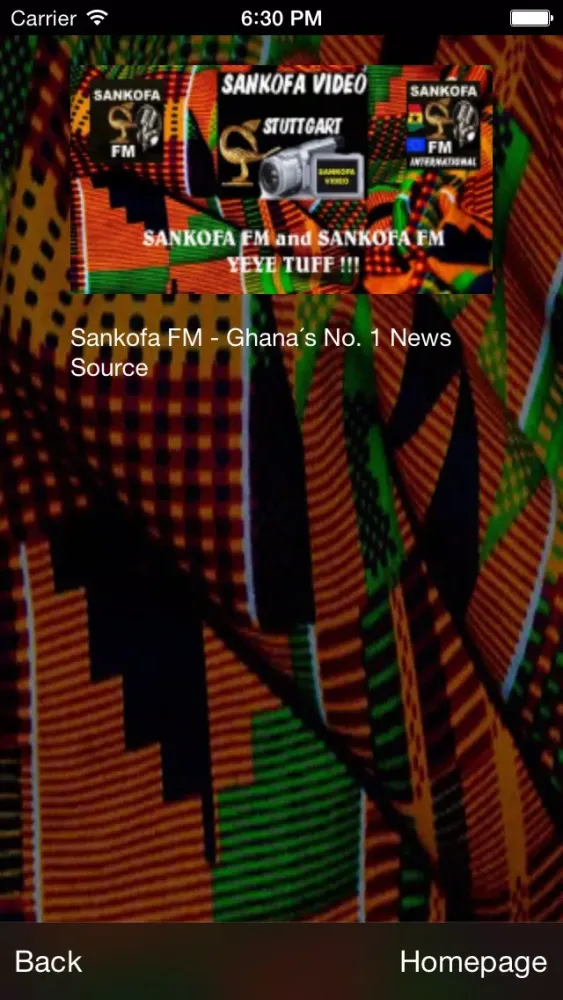 SANKOFA FM (INTERNATIONAL) স্ক্রিনশট