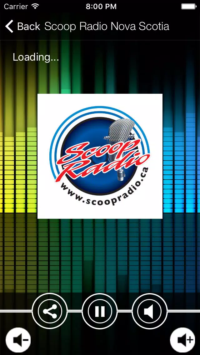 Tangkapan layar Scoop Radio Nova Scotia