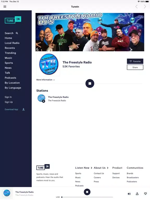 Скриншоты The Freestyle Radio iPad 