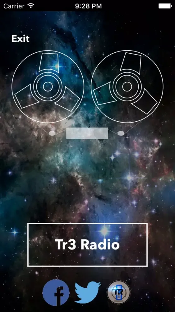 Capturas de tela do Tr3 Radio