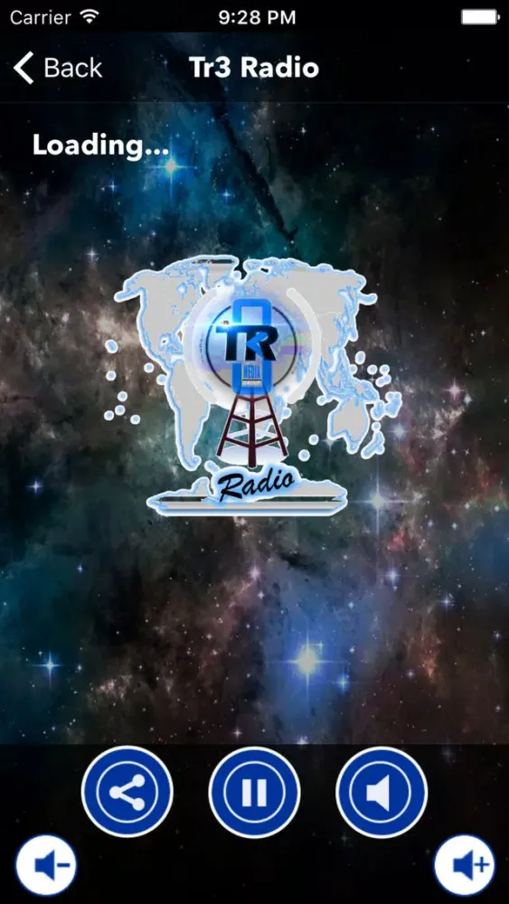 Capturas de tela do Tr3 Radio